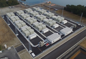 Système de stockage d’énergie à grande échelle dans la centrale électrique de Buzen de Kyushu Electric Power